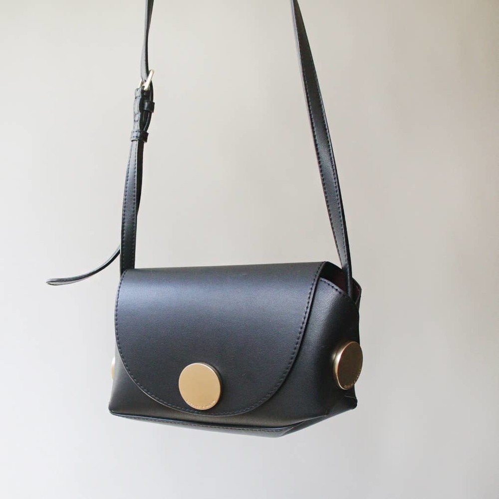 FAUX LEATHER SMALL CROSSBODY BAG